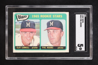 Clay Carroll / Phil Niekro 1965 Topps #461 Rookie Stars RC (SGC 5) at PristineAuction.com