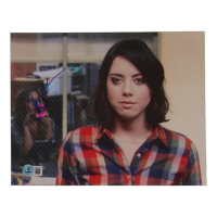 Aubrey Plaza Signed "Parks & Recreation" 8x10 Photo (Beckett) at PristineAuction.com