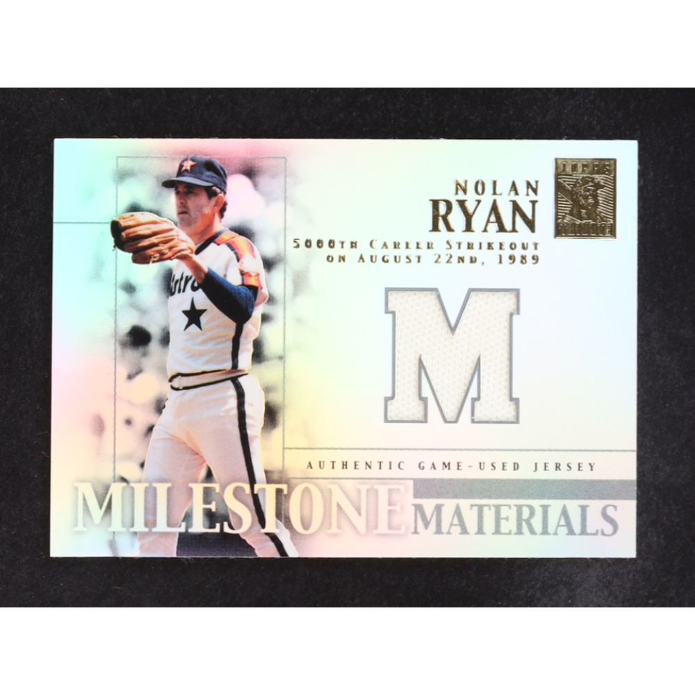 Nolan Ryan 2002 Topps Tribute Milestone Materials #NR at PristineAuction.com