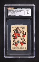 Big Bad Wolf and His Three Sons Bambi Card Game 1946-48 Russell Games-4 Grey Ink Back (CGC 4) at PristineAuction.com
