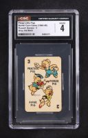 Three Little Pigs Bambi Card Game 1946-48 Russell Games-3 Grey Ink Back (CGC 4) at PristineAuction.com