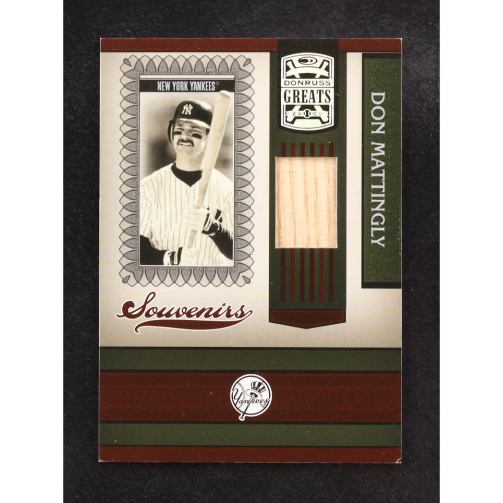Don Mattingly 2005 Donruss Greats Souvenirs Material Bat #8 at PristineAuction.com