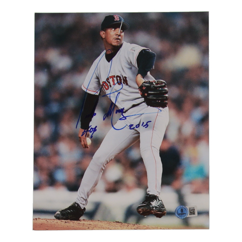 Pedro Martinez Signed Red Sox 8x10 Photo Inscribed "HOF 2015" (Beckett) at PristineAuction.com Pedro Martinez Signed Red Sox 8x10 Photo Inscribed "HOF 2015" (Beckett) at PristineAuction.com