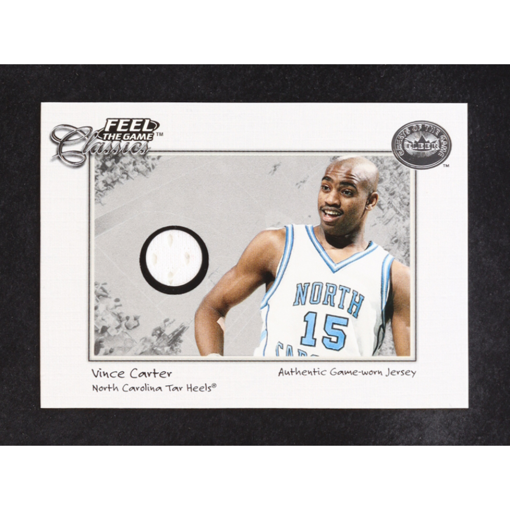 Vince Carter 2001 Greats of the Game Feel the Game Classics #9 Shorts H at PristineAuction.com