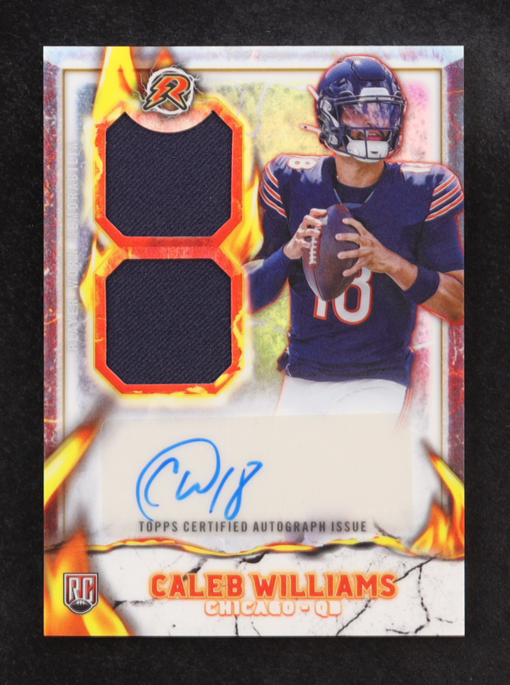 Caleb Williams 2024 Topps Resurgence Ignite Rookie Patch Autographs #IPACW RC at PristineAuction.com Caleb Williams 2024 Topps Resurgence Ignite Rookie Patch Autographs #IPACW RC at PristineAuction.com