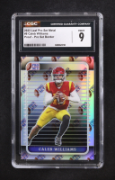 Caleb Williams 2023 Leaf Pro Set Metal Pro Set Border Pre-Production Proof #8 RC #1/1 (CGC 9) at PristineAuction.com