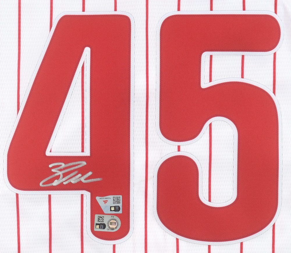 Zack Wheeler Signed Phillies Nike Jersey (Fanatics & MLB) at PristineAuction.com Zack Wheeler Signed Phillies Nike Jersey (Fanatics & MLB) at PristineAuction.com