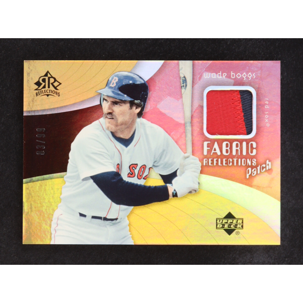 Wade Boggs 2005 Reflections Fabric Patch #WB #83/99 at PristineAuction.com