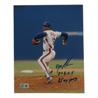 Dwight 'Doc' Gooden Signed Mets 8x10 Photo Inscribed "84 R.O.Y." & "85 Cy Young" (Beckett) at PristineAuction.com