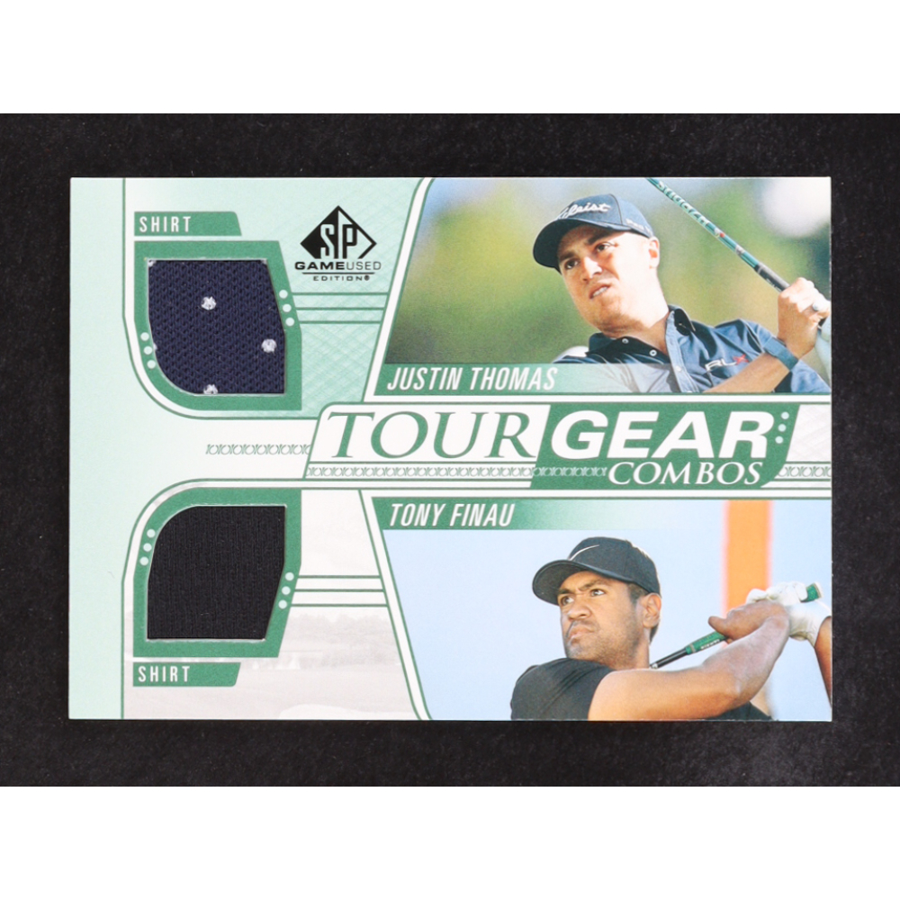 Justin Thomas / Tony Finau 2021 SP Game Used Tour Gear Dual #TG2TF at PristineAuction.com