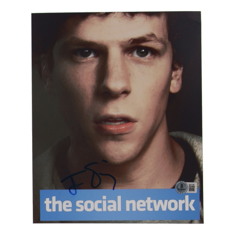 Jesse Eisenberg Signed "The Social Network" 8x10 Photo (Beckett) at PristineAuction.com Jesse Eisenberg Signed "The Social Network" 8x10 Photo (Beckett) at PristineAuction.com