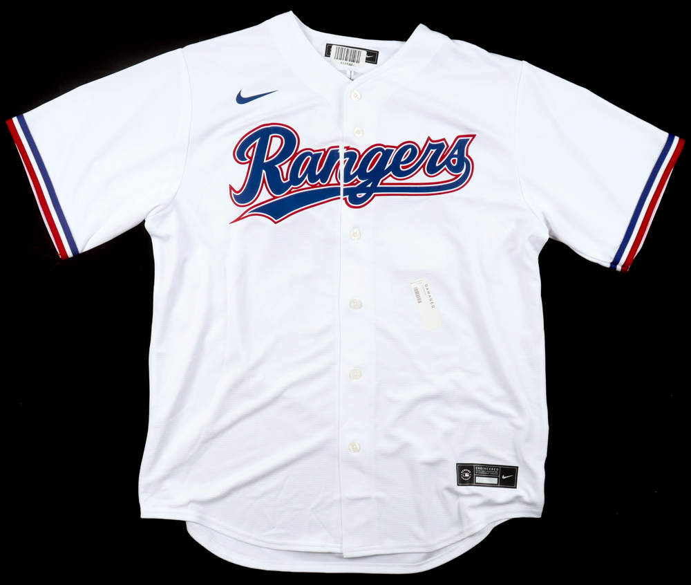 Adolis Garcia Signed Rangers Nike Jersey Inscribed "23 WS Champs" (Fanatics & MLB) at PristineAuction.com Adolis Garcia Signed Rangers Nike Jersey Inscribed "23 WS Champs" (Fanatics & MLB) at PristineAuction.com