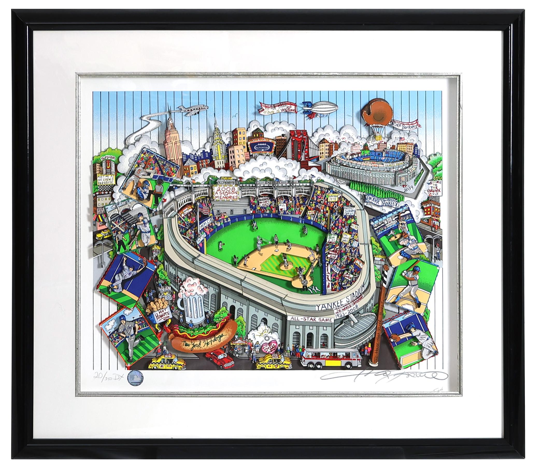 Charles Fazzino LE "An All-Star Tribute to Yankee Stadium" Custom Framed 3-D Pop Art Serigraph at PristineAuction.com Charles Fazzino LE "An All-Star Tribute to Yankee Stadium" Custom Framed 3-D Pop Art Serigraph at PristineAuction.com