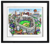 Charles Fazzino LE "An All-Star Tribute to Yankee Stadium" Custom Framed 3-D Pop Art Serigraph at PristineAuction.com