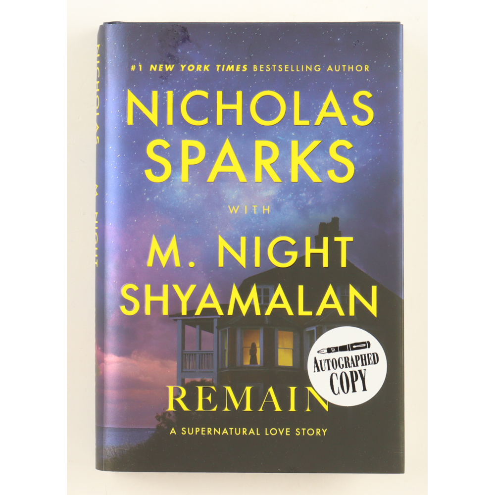 M. Night Shyamalan & Nicholas Sparks Signed "Remain" Hardcover Book(Beckett) at PristineAuction.com