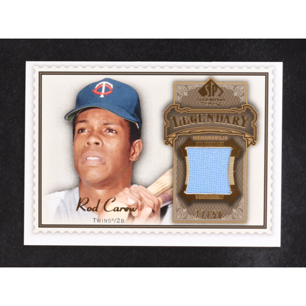 Rod Carew 2009 SP Legendary Cuts Legendary Memorabilia Brown #CA #27/50 at PristineAuction.com