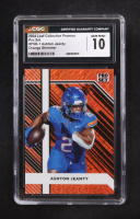 Ashton Jeanty 2024 Leaf Collective Promos Pro Set Orange Shimmer #PSB-1 RC #277/299 (CGC 10) at PristineAuction.com