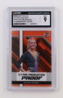 Olivia Dunne 2024 Leaf Collective Pro Set Autographs Unsigned Orange Pre-Production Proof #PSA-OD1 RC #1/1 (CGC 9) at PristineAuction.com