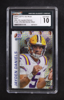 Jayden Daniels 2024 Leaf Pro Set Metal Retro Pro Set Border Mojo Pre-Production Proof #RB-125 RC #1/ 1 (CGC 10) at PristineAuction.com