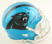 Julius Peppers Signed Panthers Flash Alternate Speed Mini Helmet (Schwartz) at PristineAuction.com