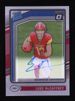 Luke McCaffrey 2024 Donruss Optic Rated Rookies RPS Autographs #268 #096/325 RC at PristineAuction.com