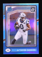 Ja'Tavion Sanders 2024 Donruss Optic Aqua #244 #125/299 RR RC at PristineAuction.com