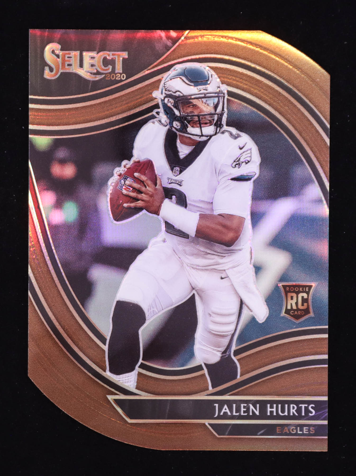 Jalen Hurts 2020 Select Prizm Copper Die Cut #350 RC #96/355 at PristineAuction.com Jalen Hurts 2020 Select Prizm Copper Die Cut #350 RC #96/355 at PristineAuction.com