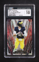 JJ McCarthy 2024 Leaf Metal Galaxy Mojo Pre-Production Proof #47 RC #1/1 (CGC 10) at PristineAuction.com