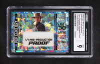 Clint Eastwood 2024 Leaf Metal Pop Century Now Showing Unsigned Crystal Platinum Blue Pre-Production Proof #NS-CE2 #1/1 (CGC 9) at PristineAuction.com