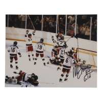 Mike Eruzione Signed Team USA 8x10 Photo Inscribed "80 Gold" (Beckett) at PristineAuction.com