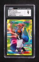 Joe Burrow 2024 Leaf Vivid Pre-Production Proof Yellow Lava #56 (CGC 9) at PristineAuction.com