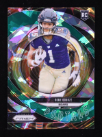 Rome Odunze 2024 Panini Prizm Portals Prizms Green Ice #9 RC at PristineAuction.com