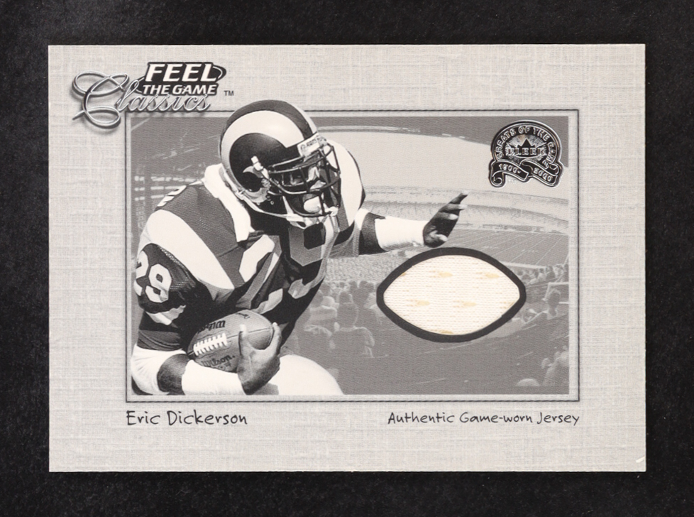 Eric Dickerson 2000 Greats of the Game Feel The Game Classics #4 at PristineAuction.com Eric Dickerson 2000 Greats of the Game Feel The Game Classics #4 at PristineAuction.com