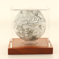 Buzz Aldrin Signed Replica Moon with Display Case (PSA) at PristineAuction.com