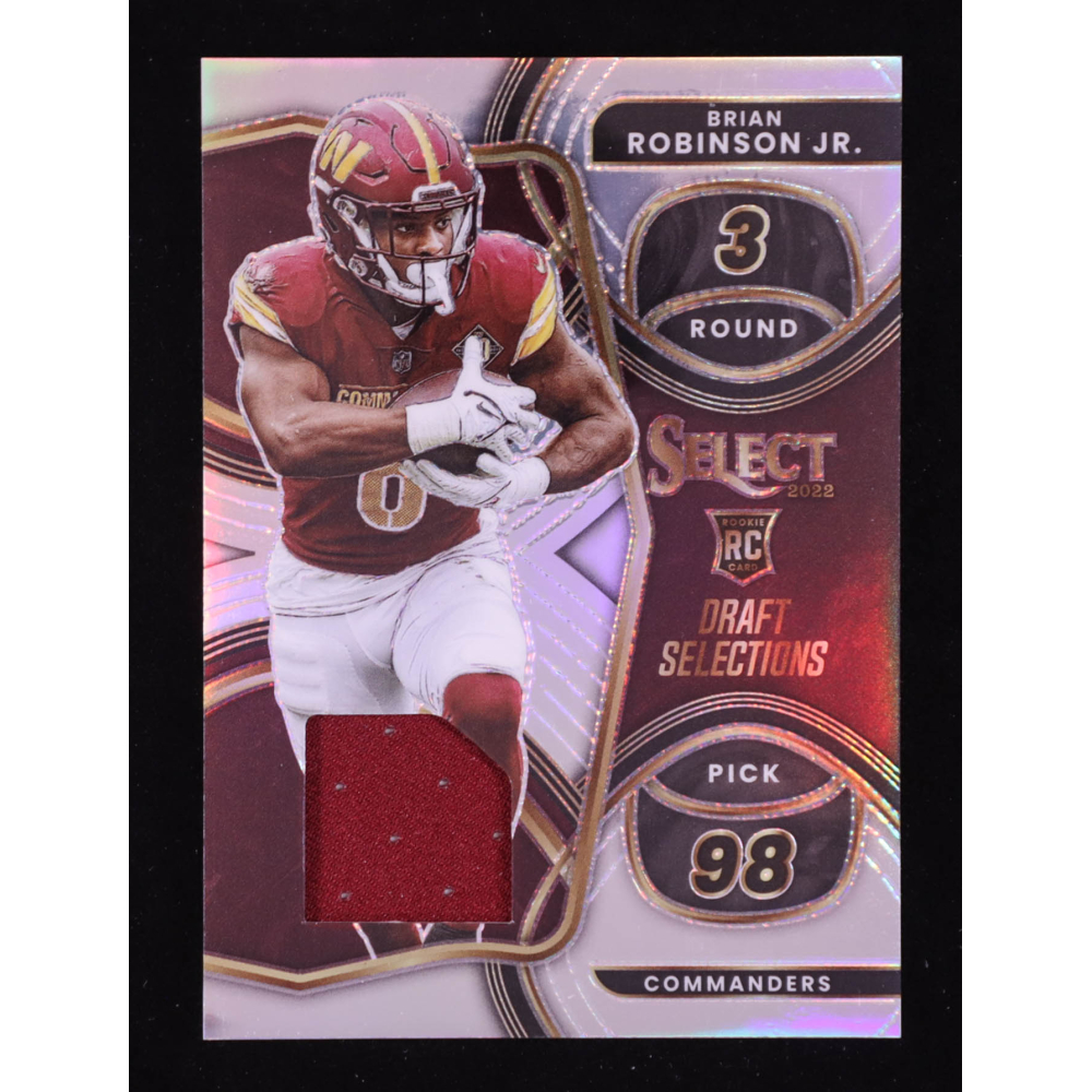 Brian Robinson Jr. 2022 Select Draft Selections Memorabilia Prizm #21 RC #44/99 at PristineAuction.com