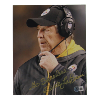 Dick LeBeau Signed Steelers 8x10 Photo Inscribed "Go Steelers" (Beckett) at PristineAuction.com