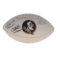Jameis Winston, Chris Weinke, & Charlie Ward Signed Florida State Seminoles Logo Football with Heisman Award Year Inscriptions (JSA) at PristineAuction.com