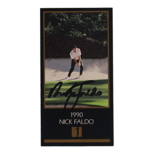 Nick Faldo Signed 1990 Grand Slam Ventures Masters Collection (JSA) at PristineAuction.com Nick Faldo Signed 1990 Grand Slam Ventures Masters Collection (JSA) at PristineAuction.com