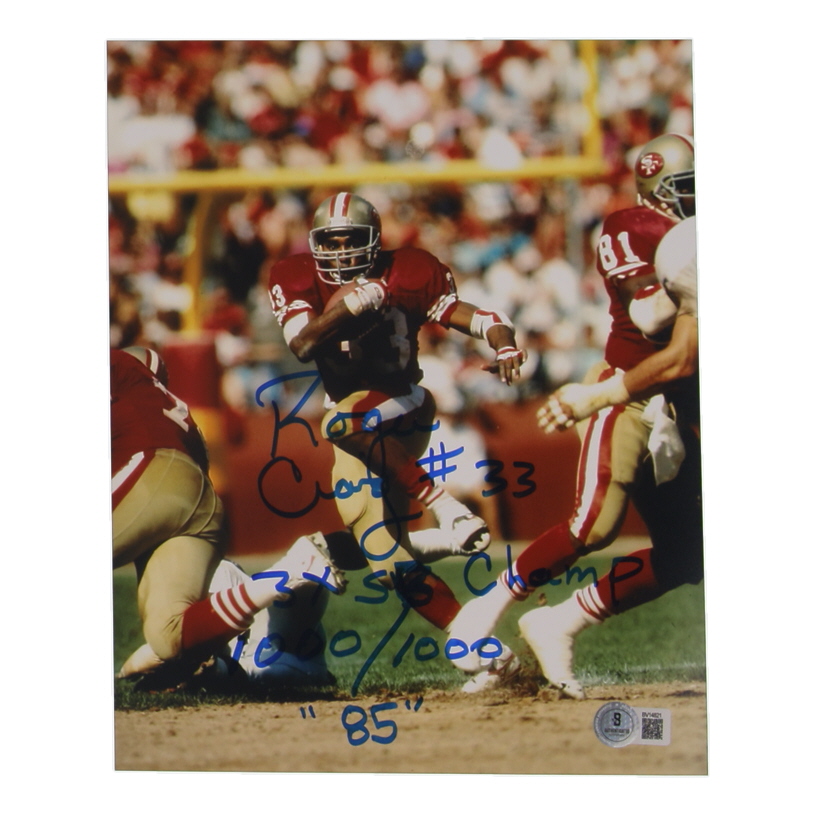 Roger Craig Signed 49ers 8x10 Photo Inscribed "3X SB Champ, 85, 1000/1000" (Beckett) at PristineAuction.com Roger Craig Signed 49ers 8x10 Photo Inscribed "3X SB Champ, 85, 1000/1000" (Beckett) at PristineAuction.com