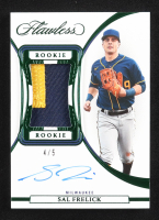 Sal Frelick 2023 Panini Flawless Rookie Patch Autographs Emerald #37 #4/5 RC at PristineAuction.com