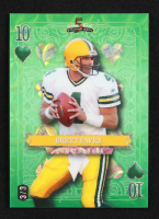 Brett Favre 2024 Wild Card 5 Card Draw Stacked Deck Ten of Hearts Green Kaleidoscope #SDPH-BFN #3/3 at PristineAuction.com