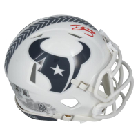 Dalton Schultz Signed Texans Salute to Service Alternate Speed Mini Helmet (Beckett) at PristineAuction.com