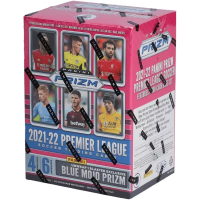 2021-22 Panini Prizm Premier League Soccer Blaster Box with (6) Packs at PristineAuction.com