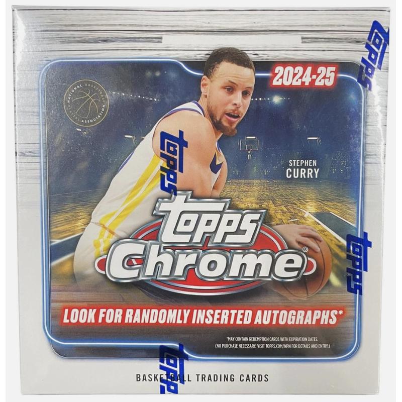 2024-25 Topps Chrome Basketball Mega Box with (8) Packs at PristineAuction.com 2024-25 Topps Chrome Basketball Mega Box with (8) Packs at PristineAuction.com