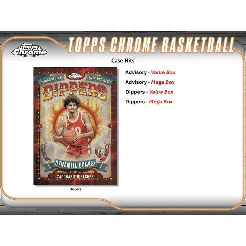 2024-25 Topps Chrome Basketball Mega Box with (8) Packs at PristineAuction.com 2024-25 Topps Chrome Basketball Mega Box with (8) Packs at PristineAuction.com