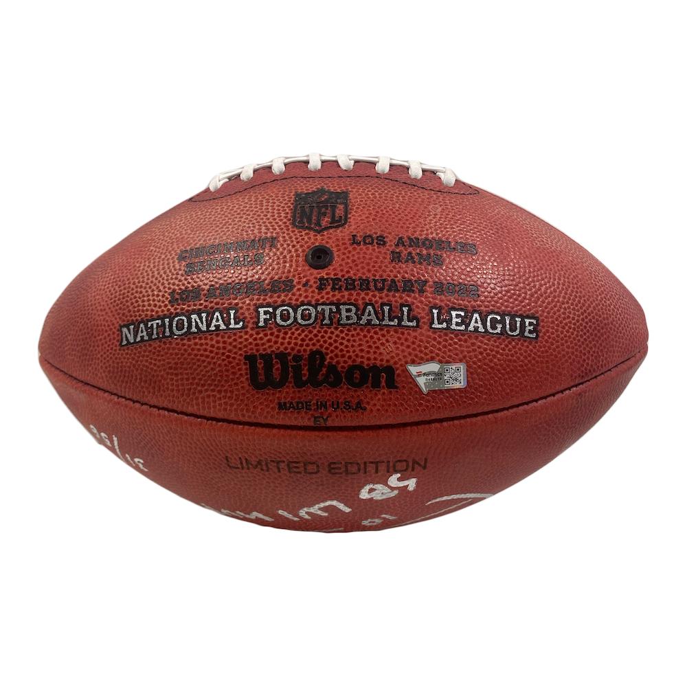 Cooper Kupp Signed LE Official NFL "The Duke" Super Bowl LVI Logo Game Ball Football Inscribed "SB LVI MVP" (Fanatics) at PristineAuction.com Cooper Kupp Signed LE Official NFL "The Duke" Super Bowl LVI Logo Game Ball Football Inscribed "SB LVI MVP" (Fanatics) at PristineAuction.com
