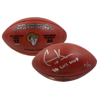 Cooper Kupp Signed LE Official NFL "The Duke" Super Bowl LVI Logo Game Ball Football Inscribed "SB LVI MVP" (Fanatics) at PristineAuction.com