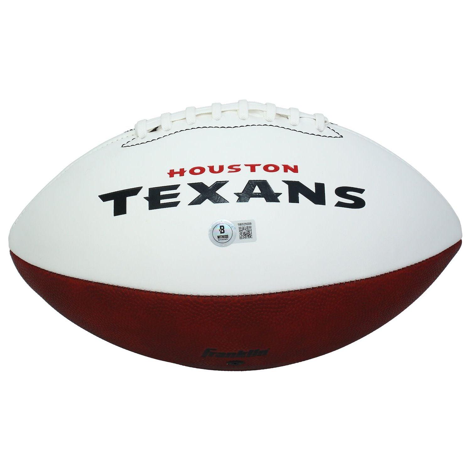 Dalton Schultz Signed Texans Logo Football (Beckett) at PristineAuction.com Dalton Schultz Signed Texans Logo Football (Beckett) at PristineAuction.com