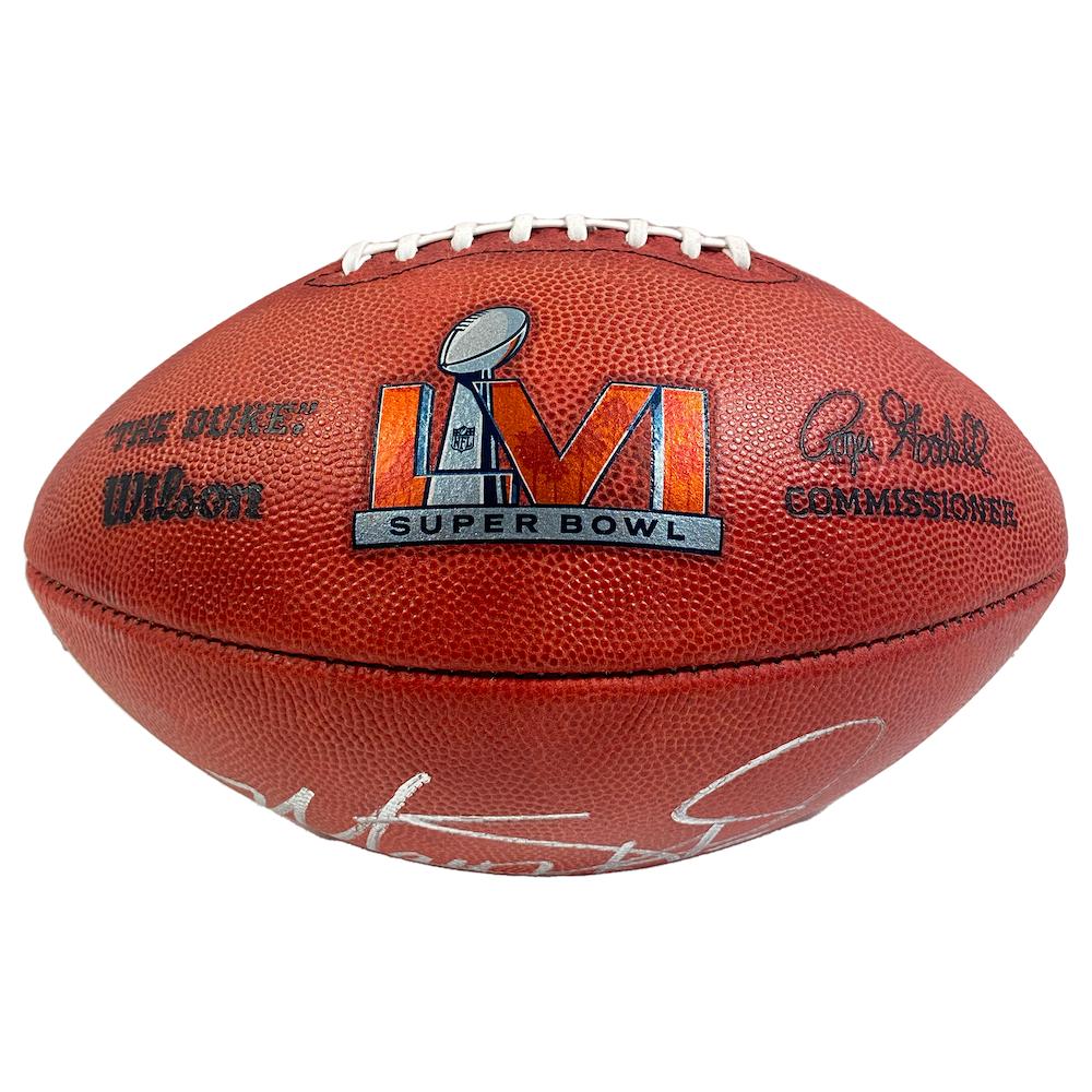 Matthew Stafford Signed Official NFL "The Duke" Super Bowl LVI Logo Game Ball Football (Fanatics) at PristineAuction.com Matthew Stafford Signed Official NFL "The Duke" Super Bowl LVI Logo Game Ball Football (Fanatics) at PristineAuction.com