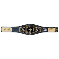 Rashid Shaheed Signed Saints WWE "Legacy" Championship Belt Inscribed "Who Dat!" (Beckett) at PristineAuction.com